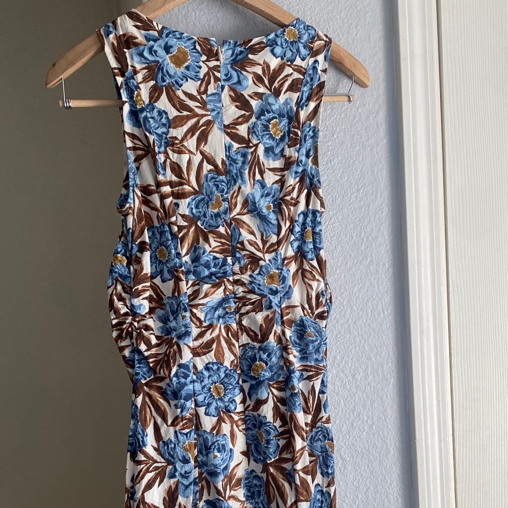 Madewell sleeveless floral midi dress - Picture 4 of 5